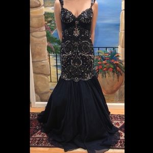 Sherri Hill navy dress #21036